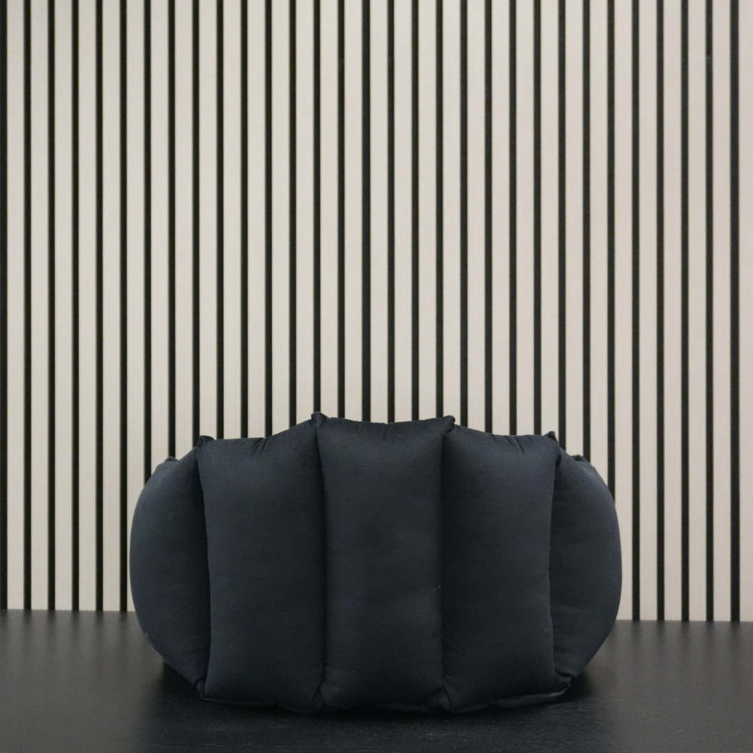 Dog Basket – Shell Black Velours