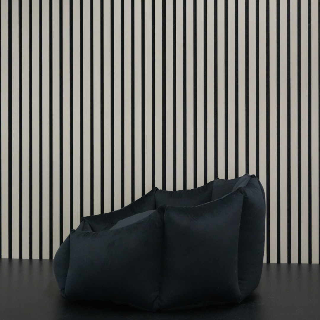 Dog Basket – Shell Black Velours