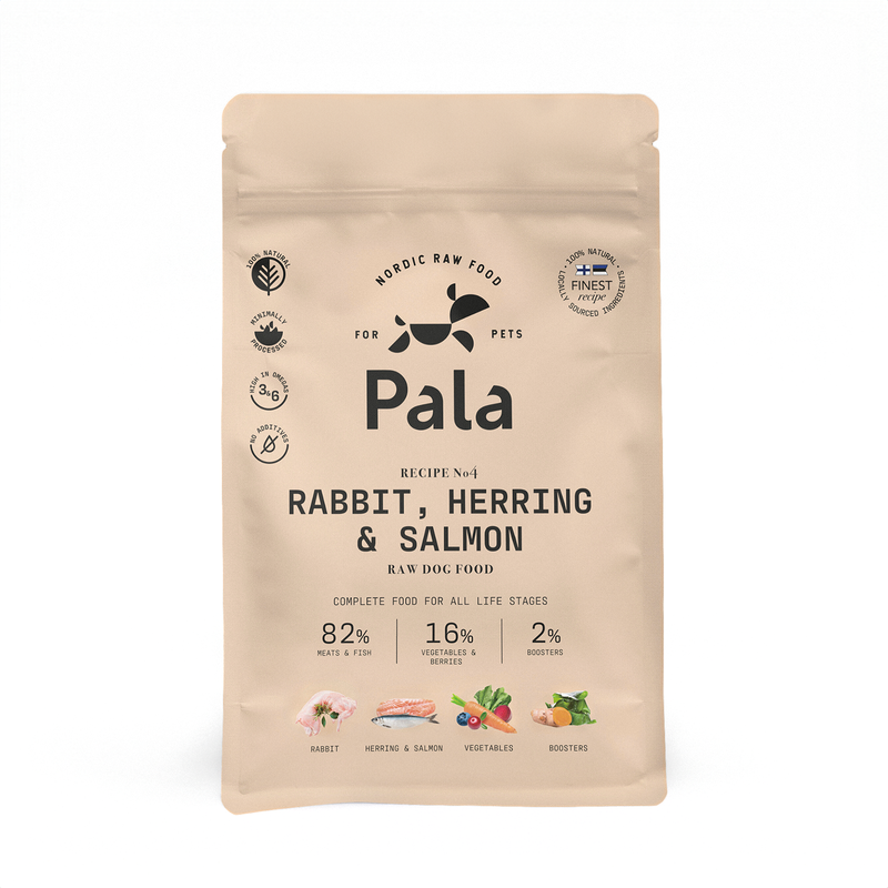 PALA dried dog food - recipe # 4 Rabbit, Herring & Salmon