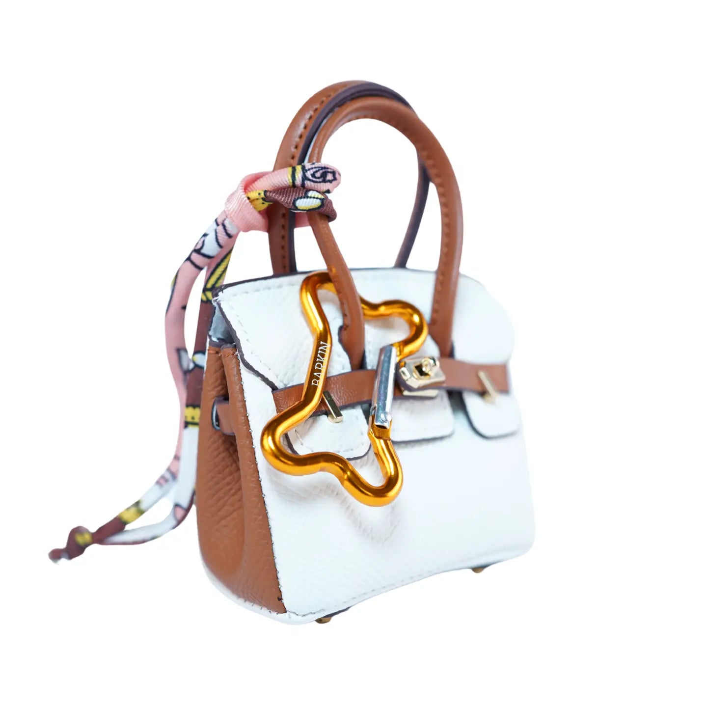 Zakjeshouder - Barking bag bruin/ wit multi color