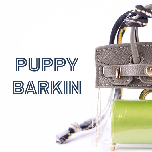 Zakjeshouder - Barking bag grijs/ transparant multi color