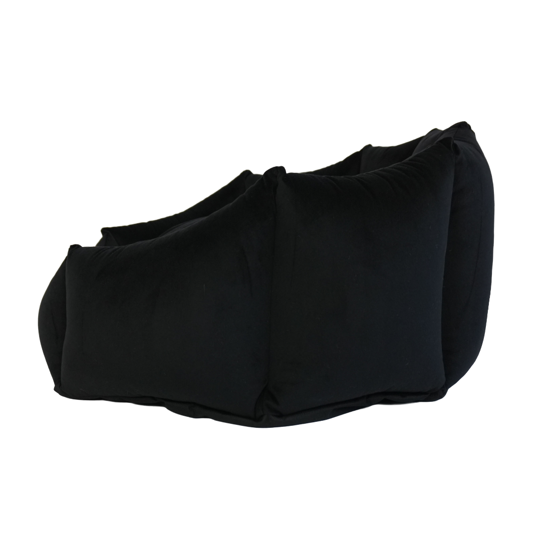 Dog Basket – Shell Black Velours