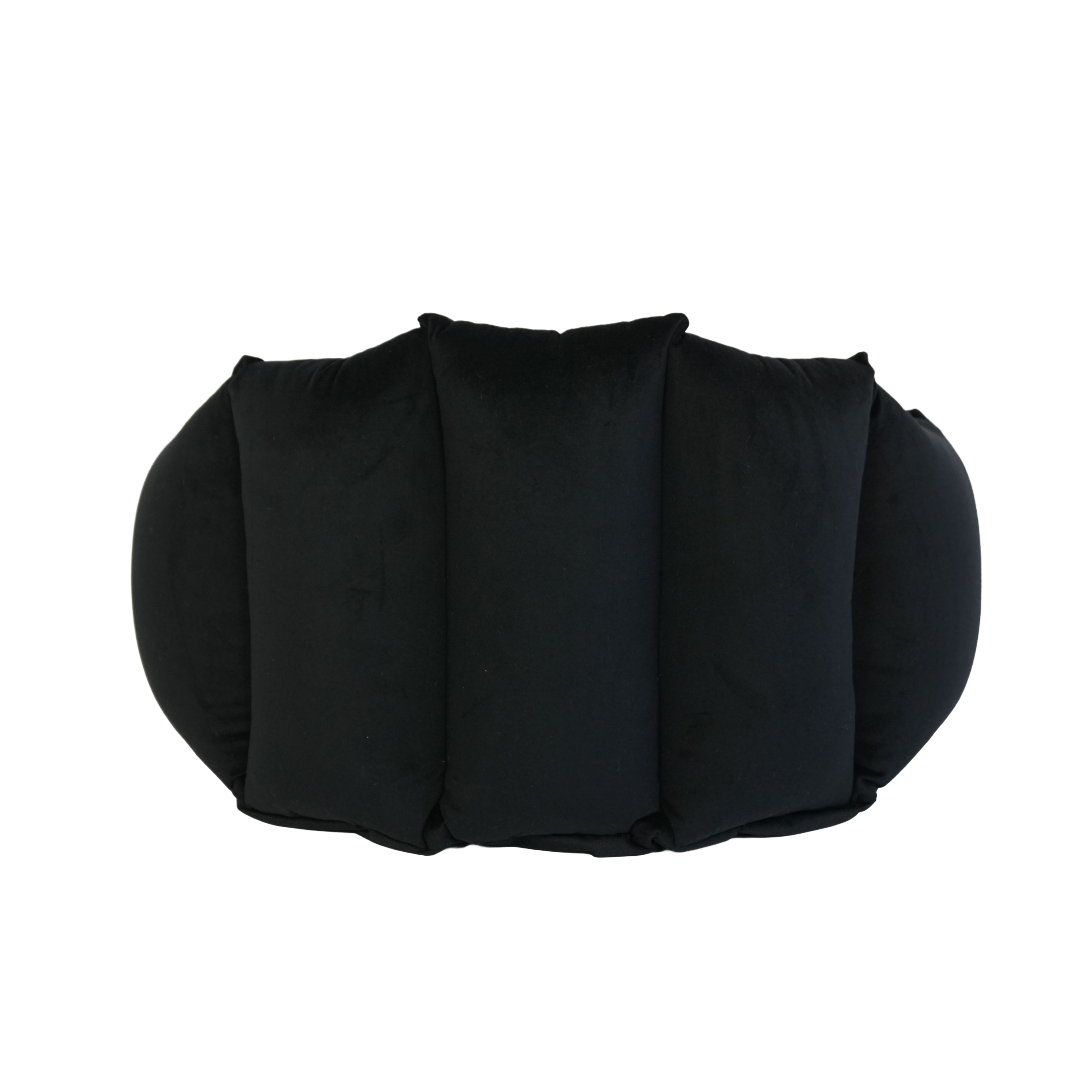 Dog Basket – Shell Black Velours