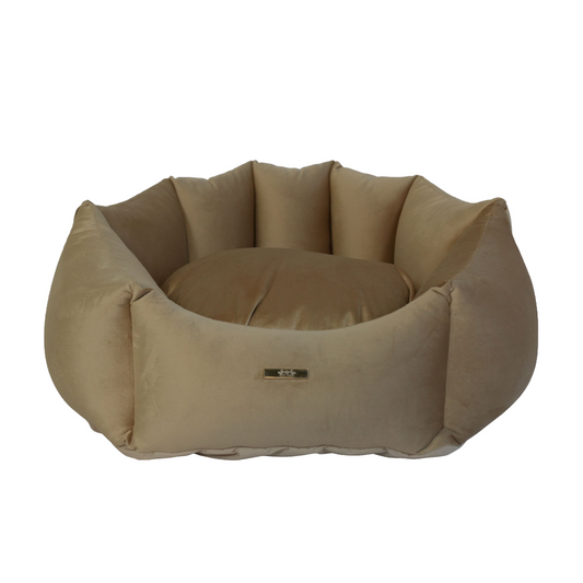 Dog Bed – Shell Beige Velours 